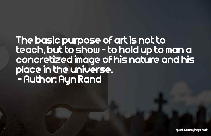 Man's Place In Nature Quotes By Ayn Rand