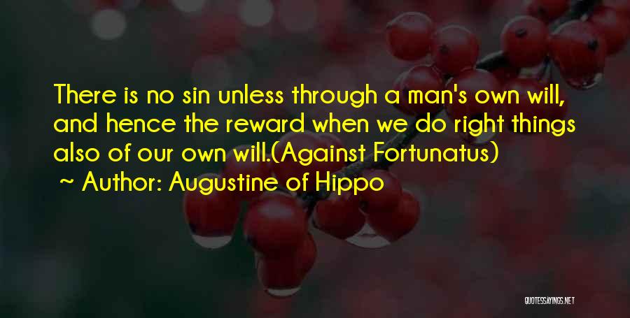 Man's Sin Quotes By Augustine Of Hippo