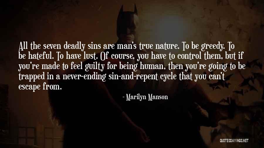 Man's Sin Quotes By Marilyn Manson