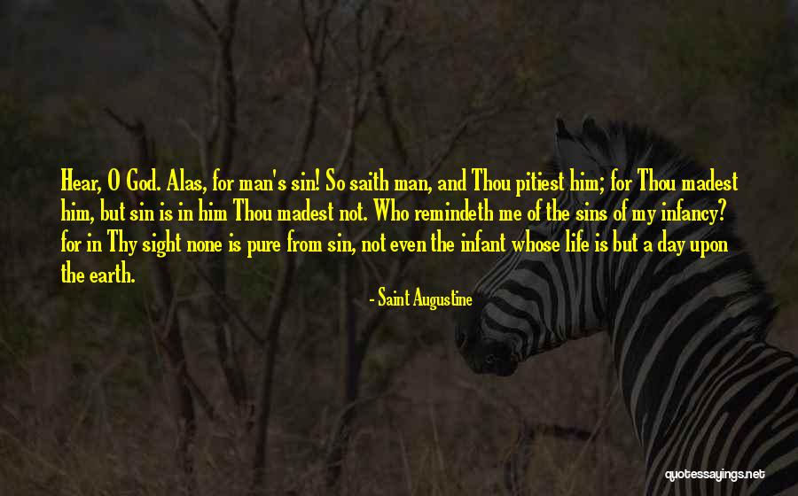 Man's Sin Quotes By Saint Augustine