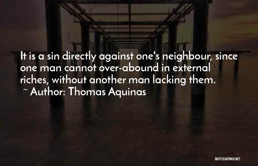 Man's Sin Quotes By Thomas Aquinas