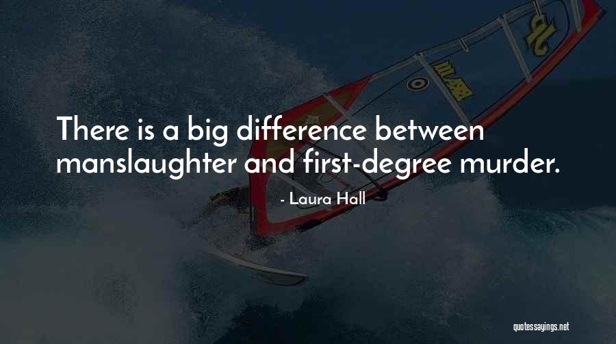 Manslaughter Degrees Quotes By Laura Hall Manslaughter Degrees Quotes By Laura Hall