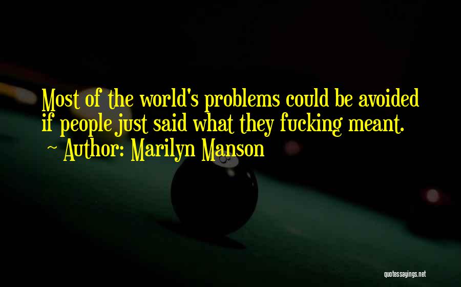 Manson Quotes By Marilyn Manson