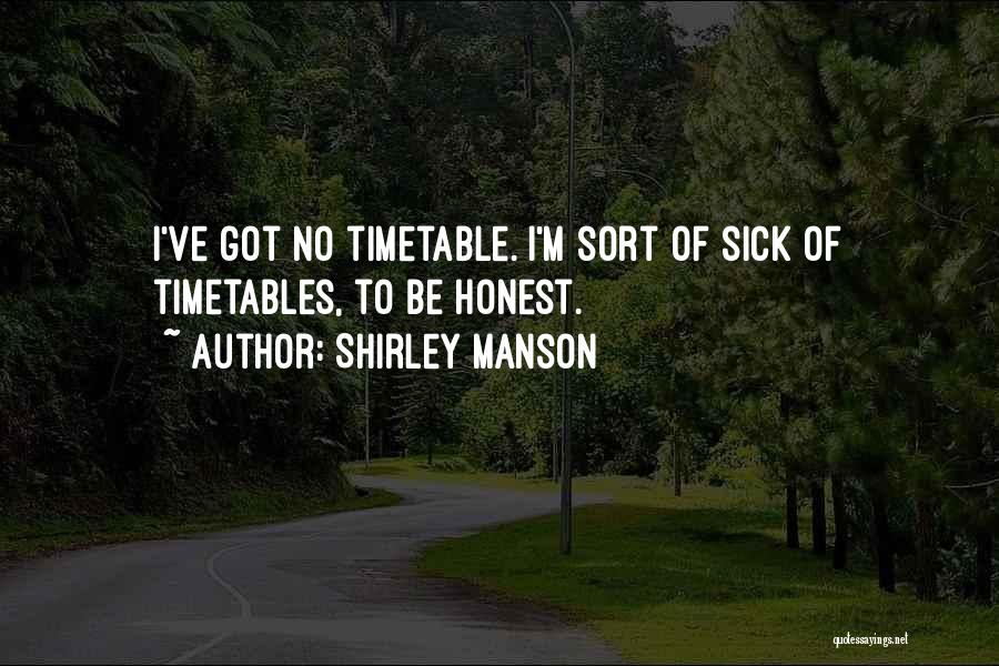 Manson Quotes By Shirley Manson