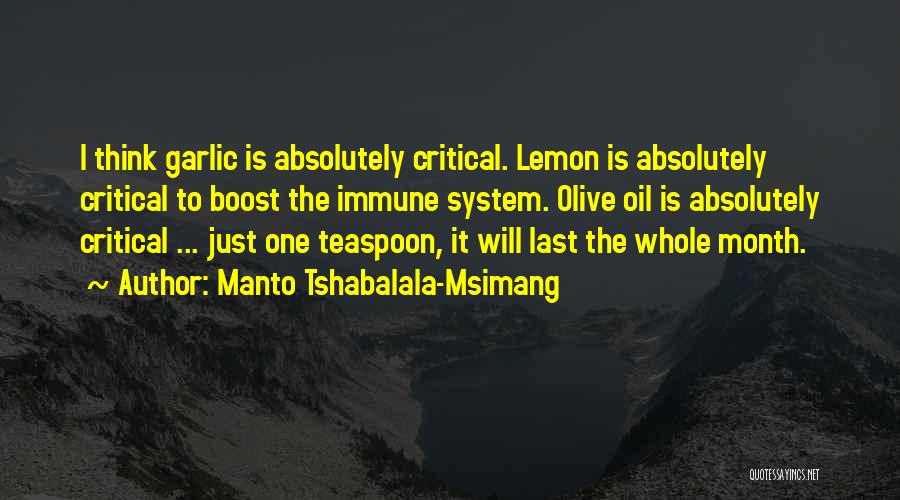 Manto Tshabalala-Msimang Quotes 292124