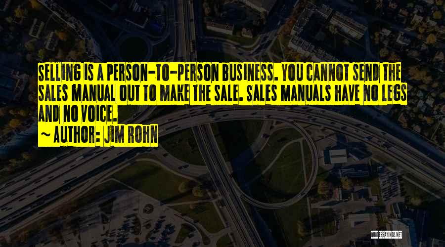 Manuals Quotes By Jim Rohn