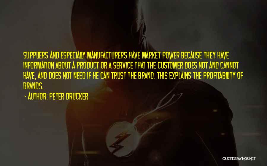 Manufacturers Quotes By Peter Drucker