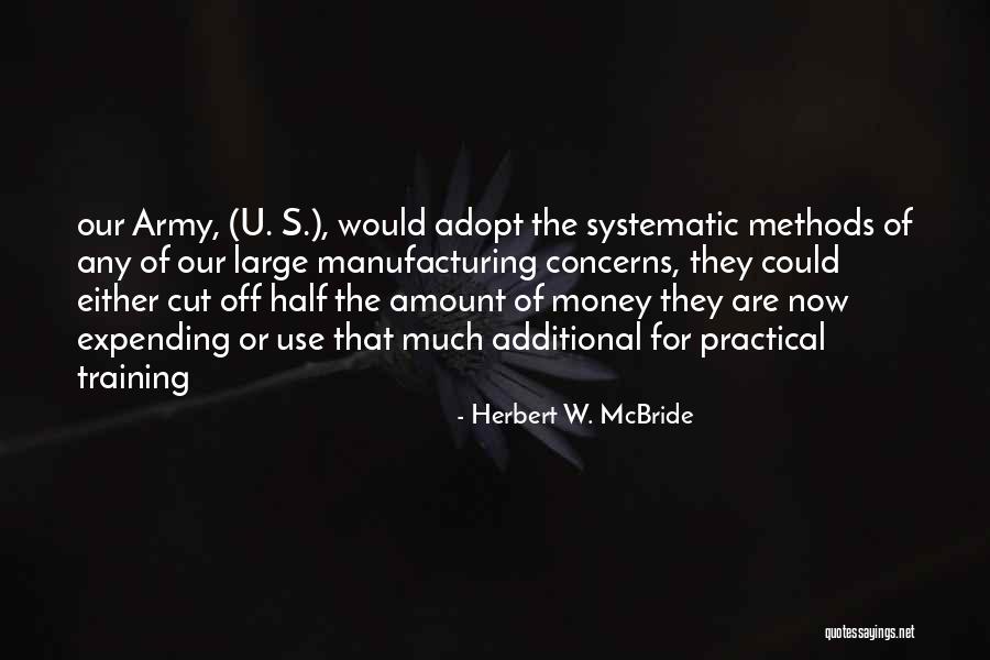 Manufacturing Quotes By Herbert W. McBride Manufacturing Quotes By Herbert W. McBride