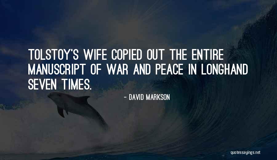 Manuscript Of Quotes By David Markson Manuscript Of Quotes By David Markson