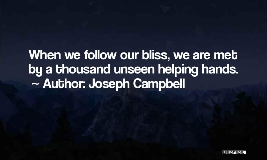 Many Hands Helping Quotes By Joseph Campbell