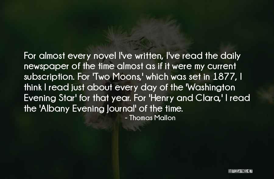 Many Moons Quotes By Thomas Mallon Many Moons Quotes By Thomas Mallon