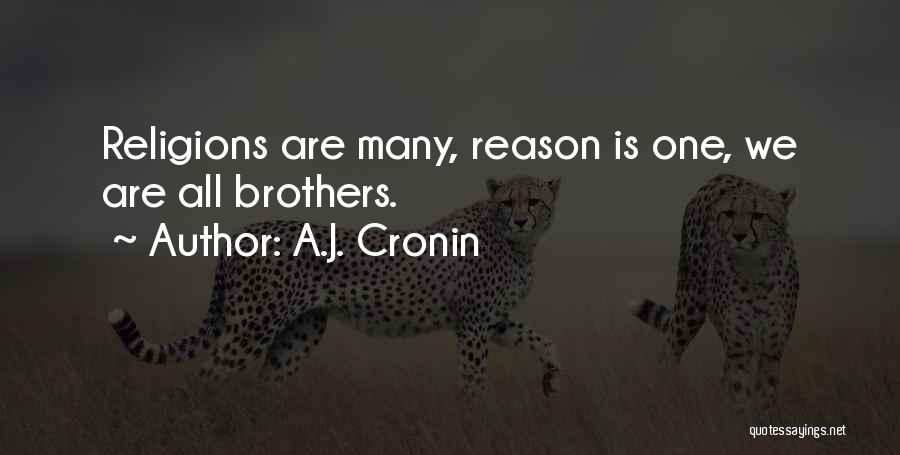Many Religions Quotes By A.J. Cronin
