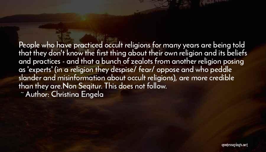 Many Religions Quotes By Christina Engela