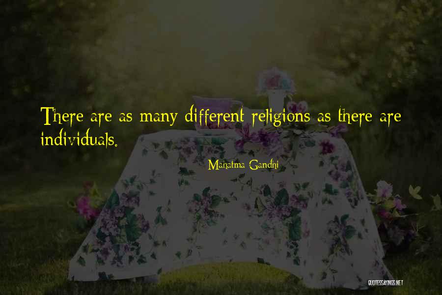 Many Religions Quotes By Mahatma Gandhi