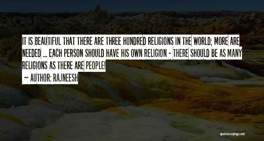 Many Religions Quotes By Rajneesh