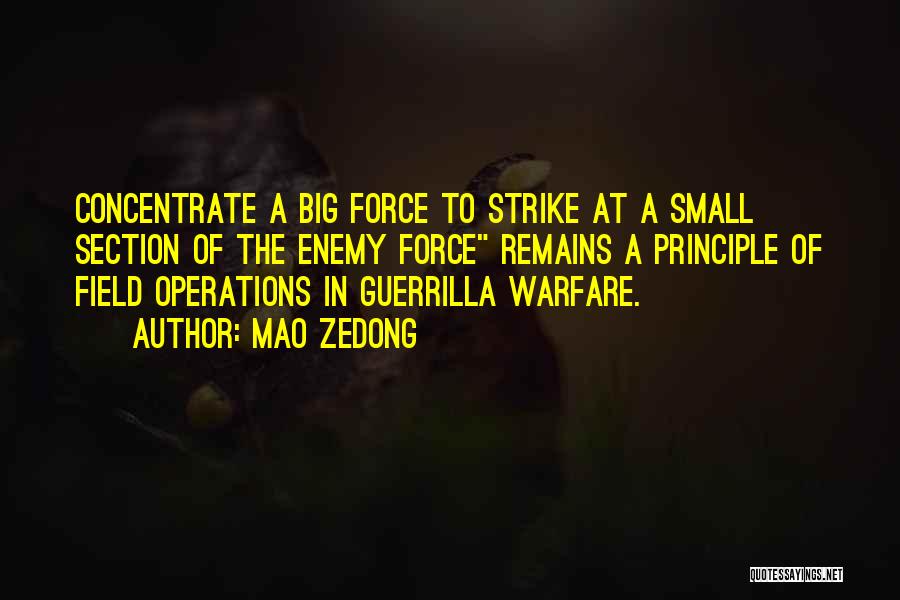 Mao Guerrilla Warfare Quotes By Mao Zedong