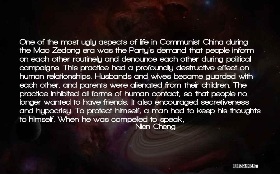 Mao's Quotes By Nien Cheng Mao's Quotes By Nien Cheng