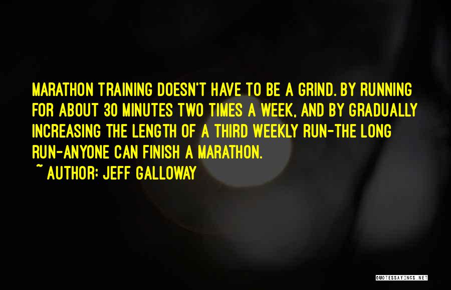 Marathon Quotes By Jeff Galloway