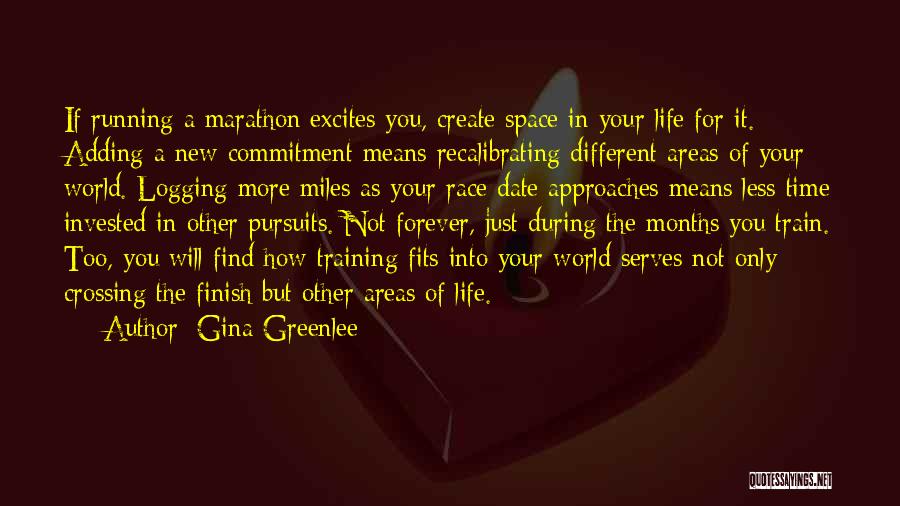 Marathon Training Inspirational Quotes By Gina Greenlee