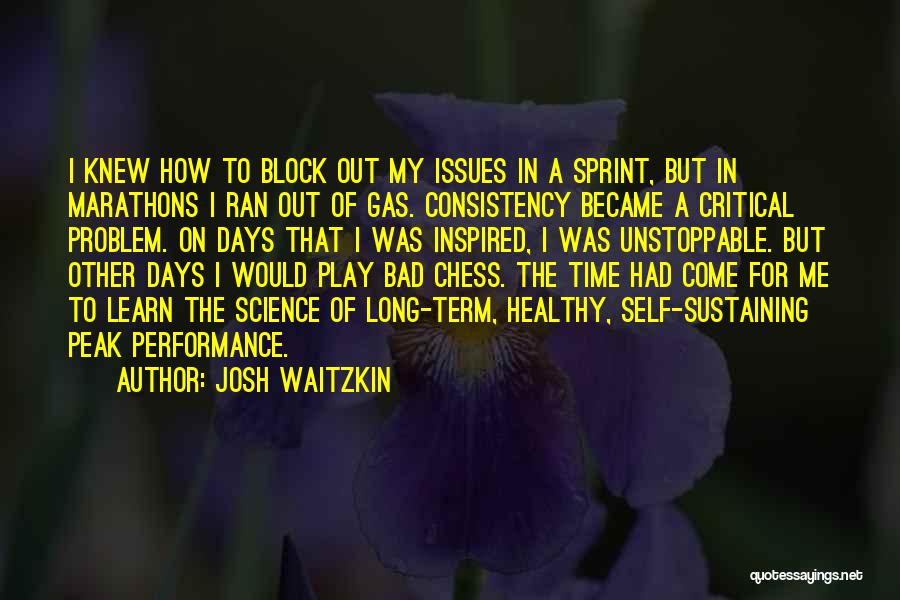 Marathons Quotes By Josh Waitzkin