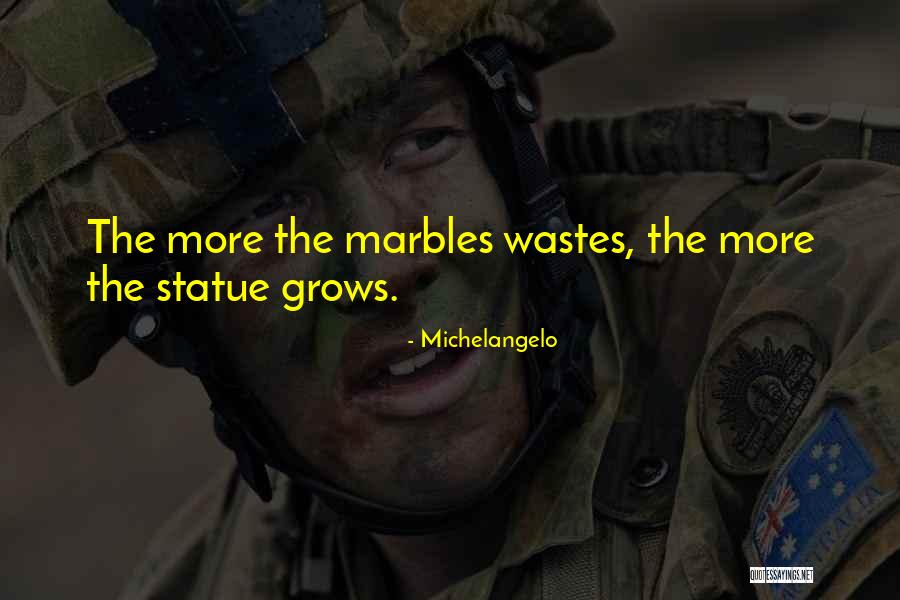 Marbles Quotes By Michelangelo