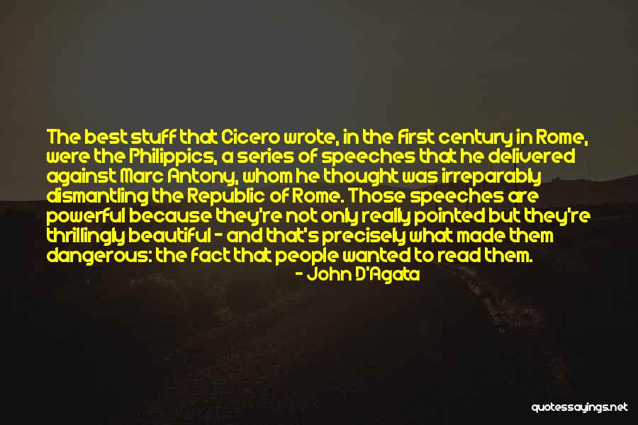 Marc Antony Quotes By John D'Agata Marc Antony Quotes By John D'Agata