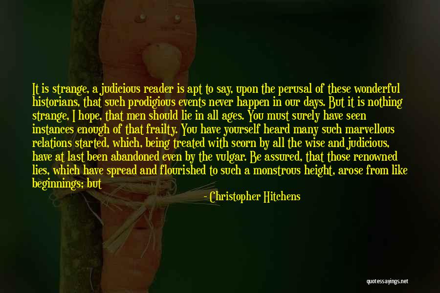 Marenzi Endeavor Quotes By Christopher Hitchens