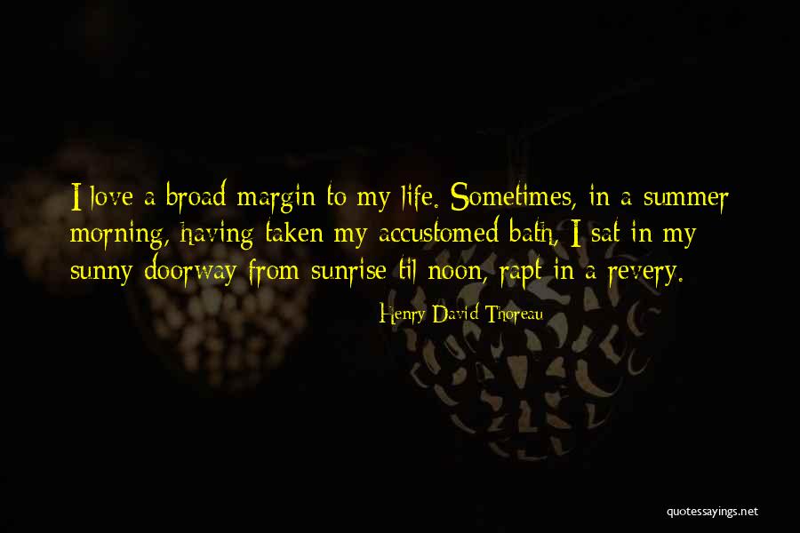 Margin In Life Quotes By Henry David Thoreau