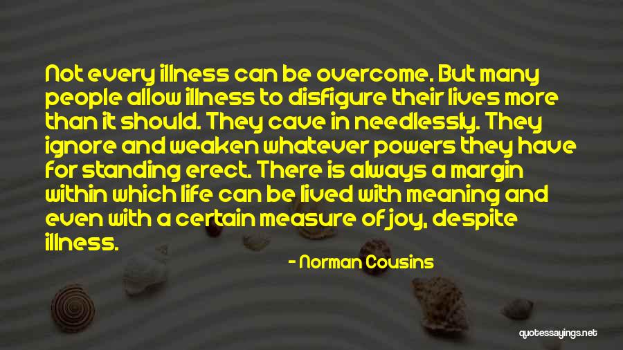 Margin In Life Quotes By Norman Cousins