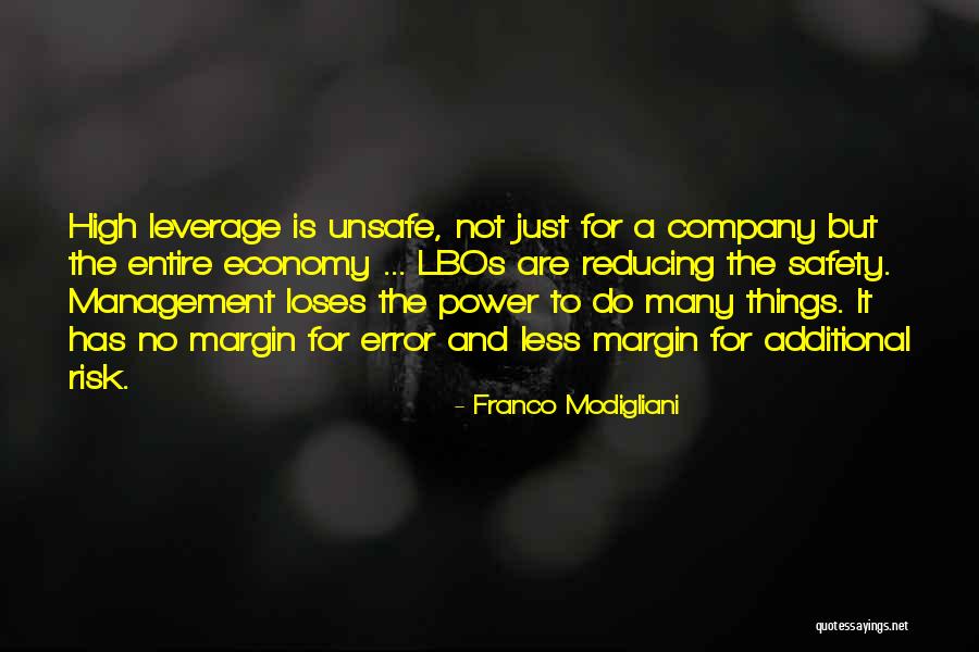 Margin Of Safety Quotes By Franco Modigliani