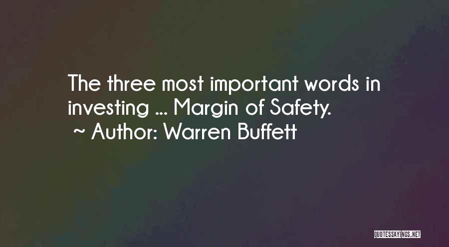 Margin Of Safety Quotes By Warren Buffett