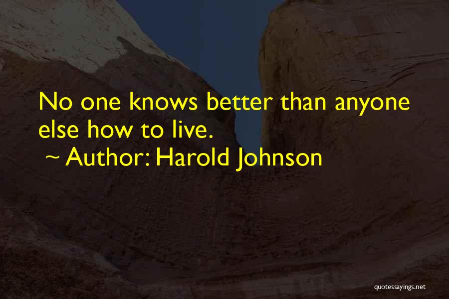 Margjeka Quotes By Harold Johnson