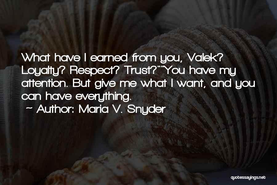 Maria V. Snyder Quotes 1219972