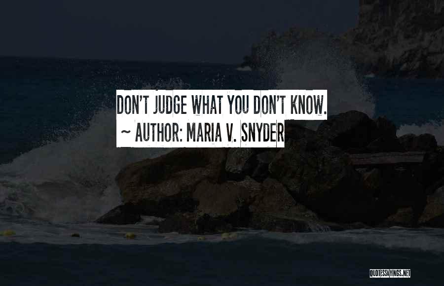 Maria V. Snyder Quotes 236002