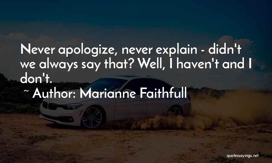 Marianne Faithfull Quotes 901961