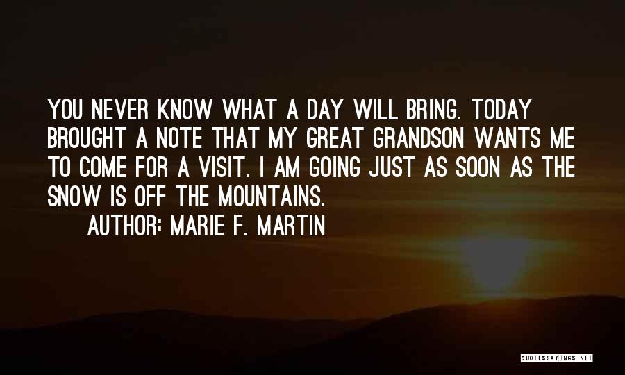 Marie F. Martin Quotes 512813