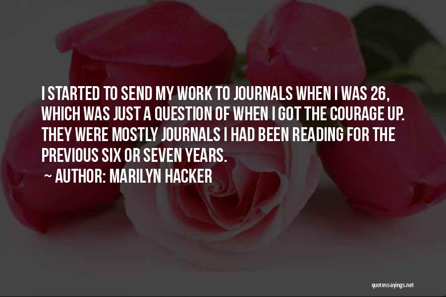 Marilyn Hacker Quotes 1256483