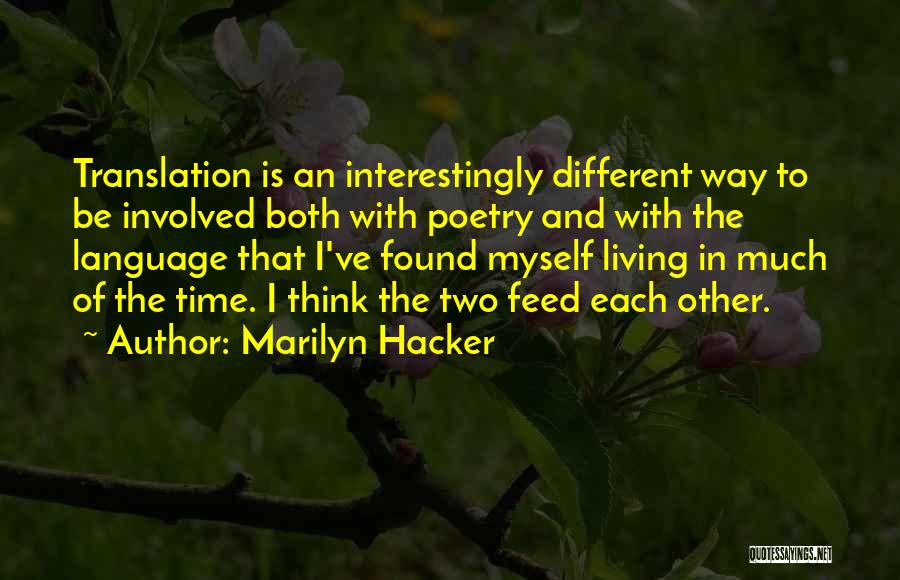 Marilyn Hacker Quotes 1371554