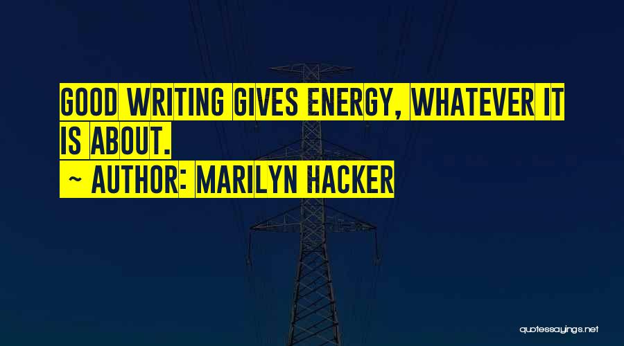 Marilyn Hacker Quotes 1619046