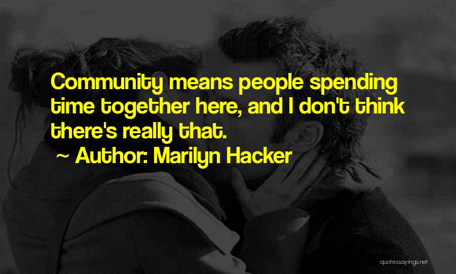 Marilyn Hacker Quotes 2070566