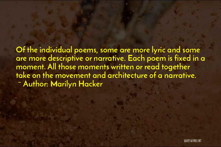 Marilyn Hacker Quotes 271742