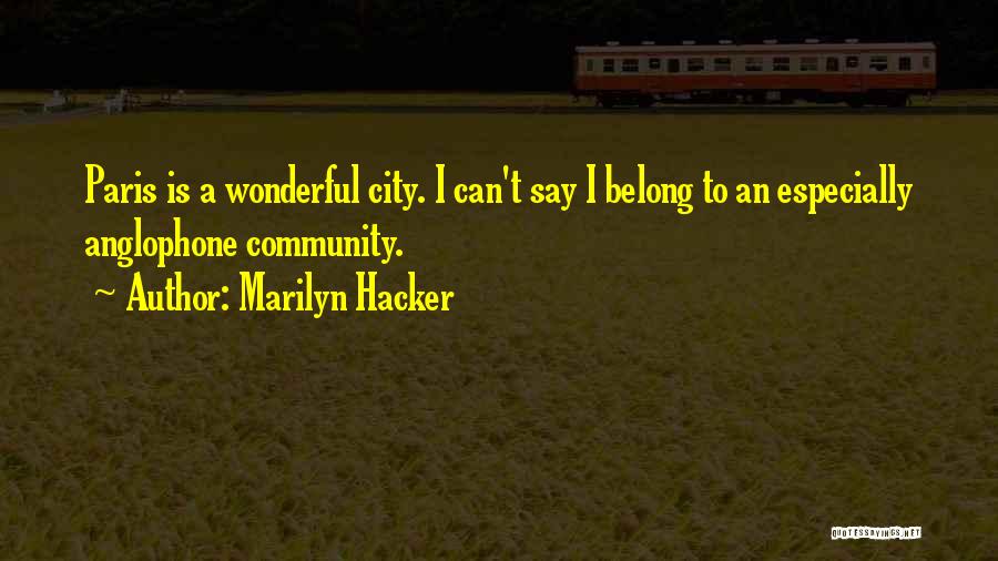 Marilyn Hacker Quotes 648970