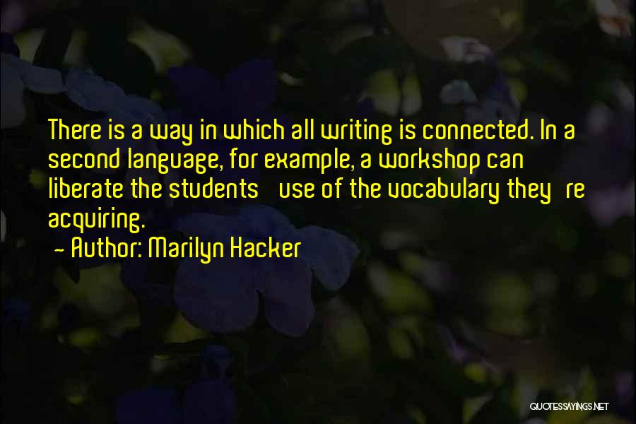 Marilyn Hacker Quotes 746296