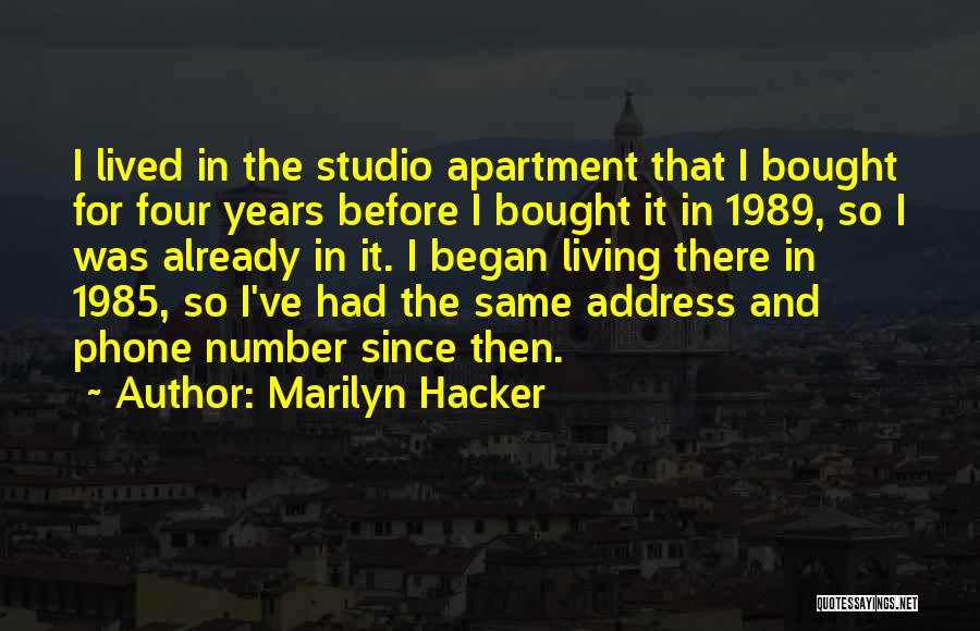 Marilyn Hacker Quotes 968134