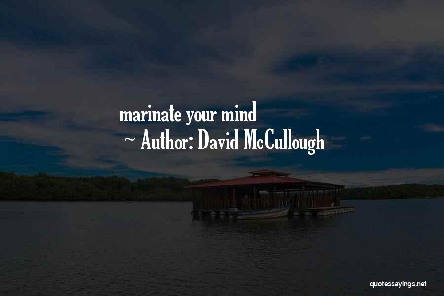 Marinate Quotes By David McCullough