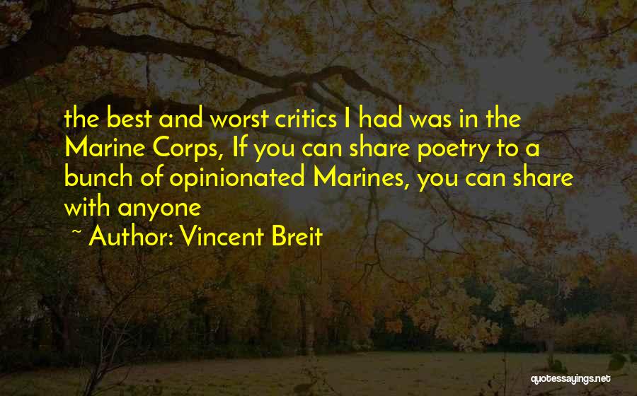 Marine Corps Quotes By Vincent Breit