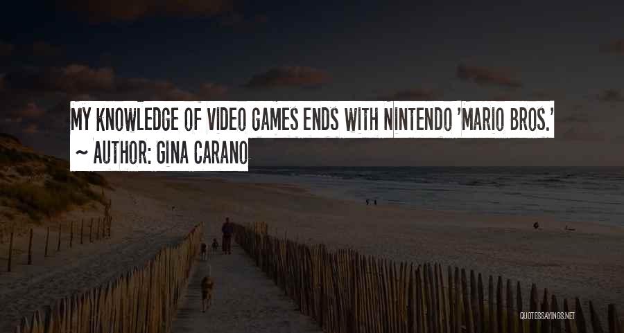 Mario Bros Quotes By Gina Carano