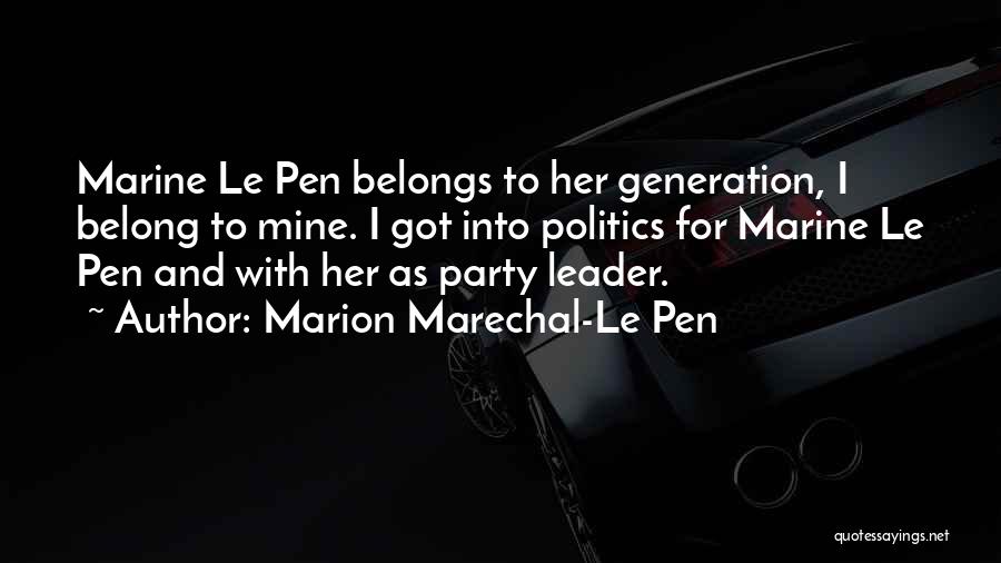 Marion Marechal-Le Pen Quotes 280712