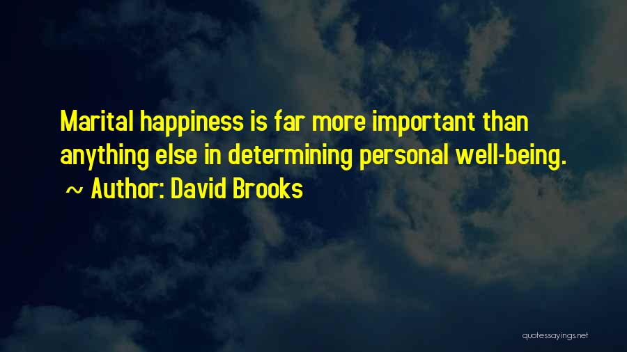 Marital Quotes By David Brooks