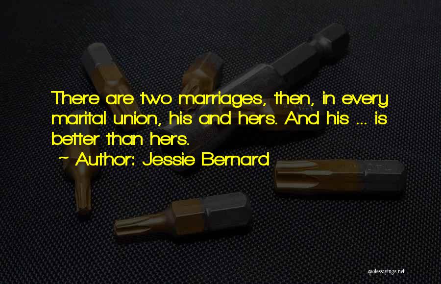 Marital Quotes By Jessie Bernard